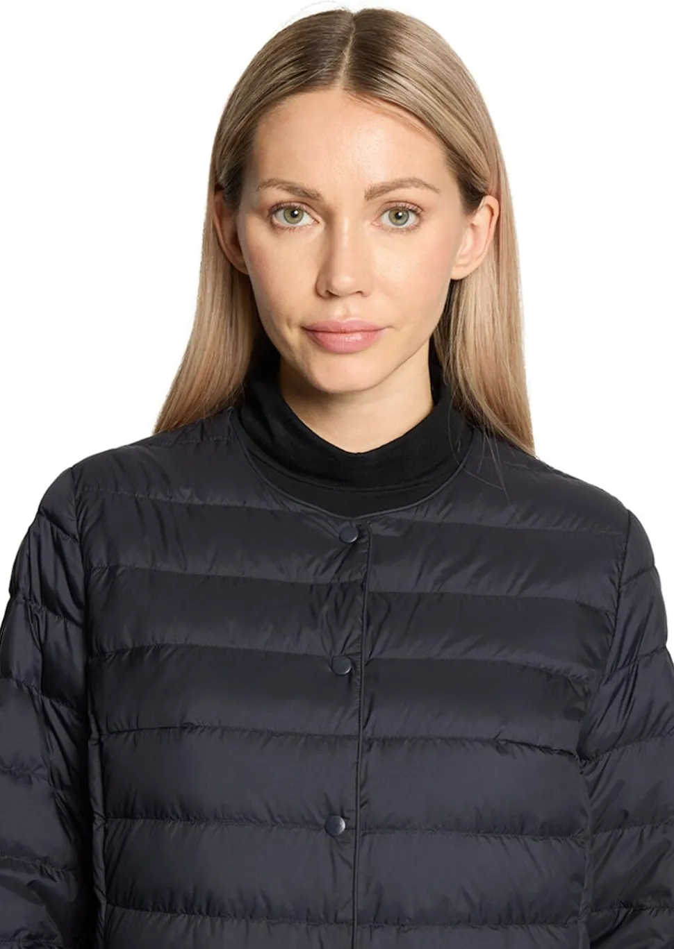 Leichte Daunenjacke mit Druckknöpfen