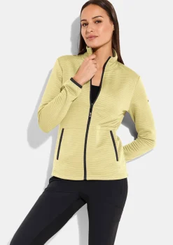 Leichte Freizeitjacke in Querrippenstruktur