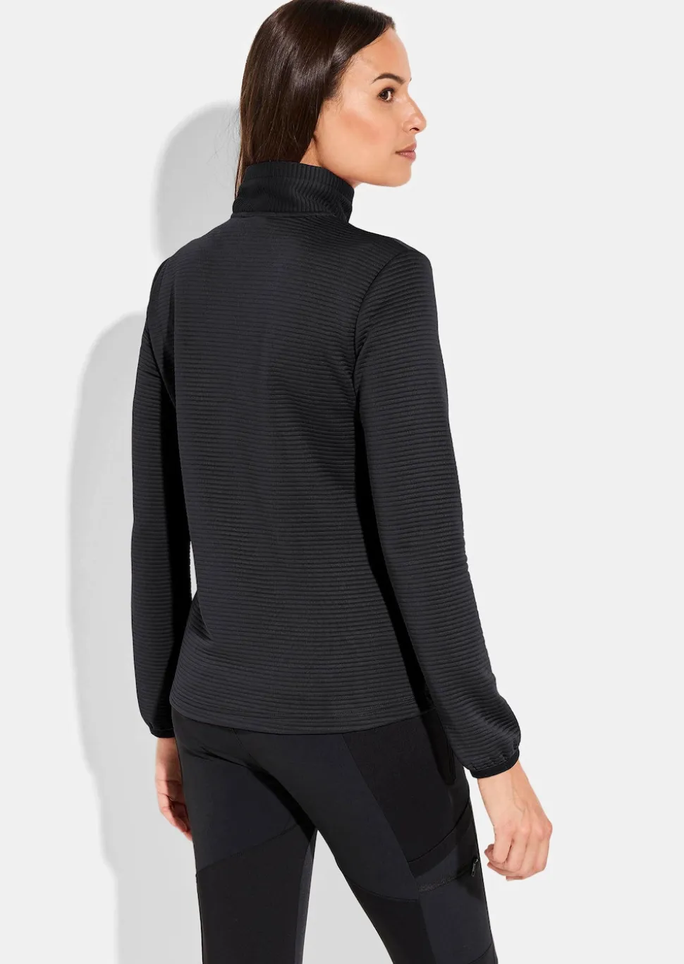Leichte Freizeitjacke in Querrippenstruktur