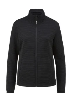 Leichte Freizeitjacke in Querrippenstruktur