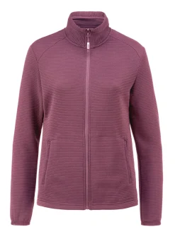 Leichte Freizeitjacke in Querrippenstruktur