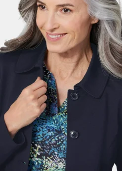 Leichte Jacke in glänzender Optik