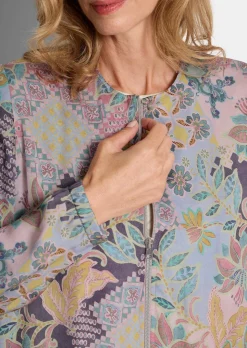 Leichter Blouson aus Viskose-Satin