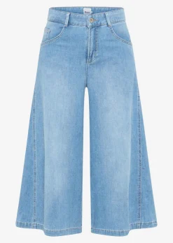 Leichter Hosenrock im Denim-Look