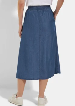 Leichter Sommerrock im Denim-Look