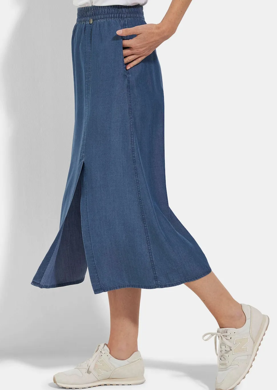 Leichter Sommerrock im Denim-Look