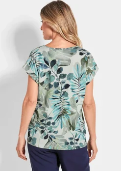 Leichtes Crêpe-Printshirt