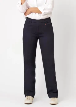 Leichte Sommerhose mit weitem Bein