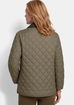Leichte Steppjacke mit Kontrastkragen