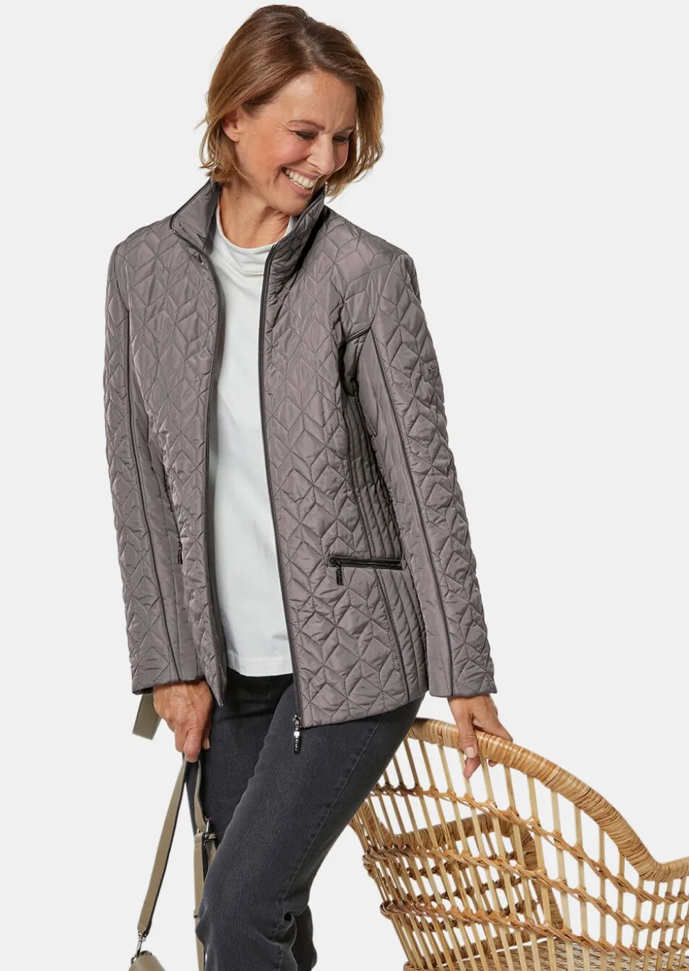 Leicht wattierte Steppjacke