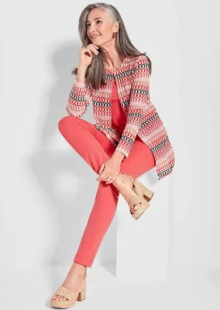Longjacke in Spitzenoptik