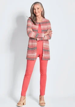 Longjacke in Spitzenoptik