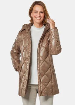 Longsteppjacke mit hübschem Innenfutter