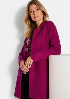 Longstrickblazer mit Reverskragen