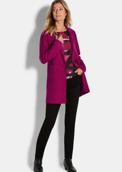 Longstrickblazer mit Reverskragen