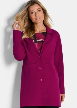 Longstrickblazer mit Reverskragen