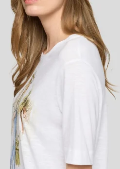 Lässiges T-Shirt mit Frontmotiv
