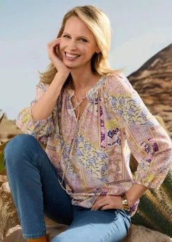 Luftige Bluse mit Viskose