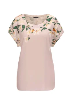 Luftige Chiffonbluse mit floralem Druck