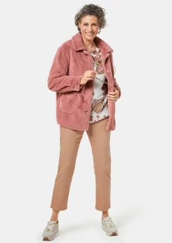 Luxuriöse Fellimitatjacke