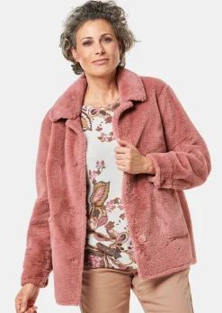 Luxuriöse Fellimitatjacke