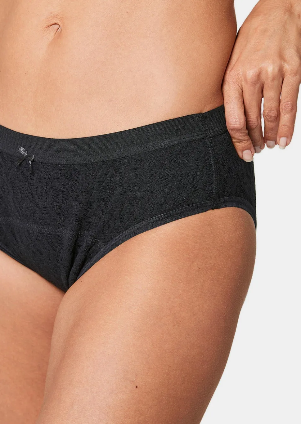 Moderner Inkontinenz-Slip in Spitze allover