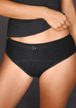 Moderner Inkontinenz-Slip in Spitze allover