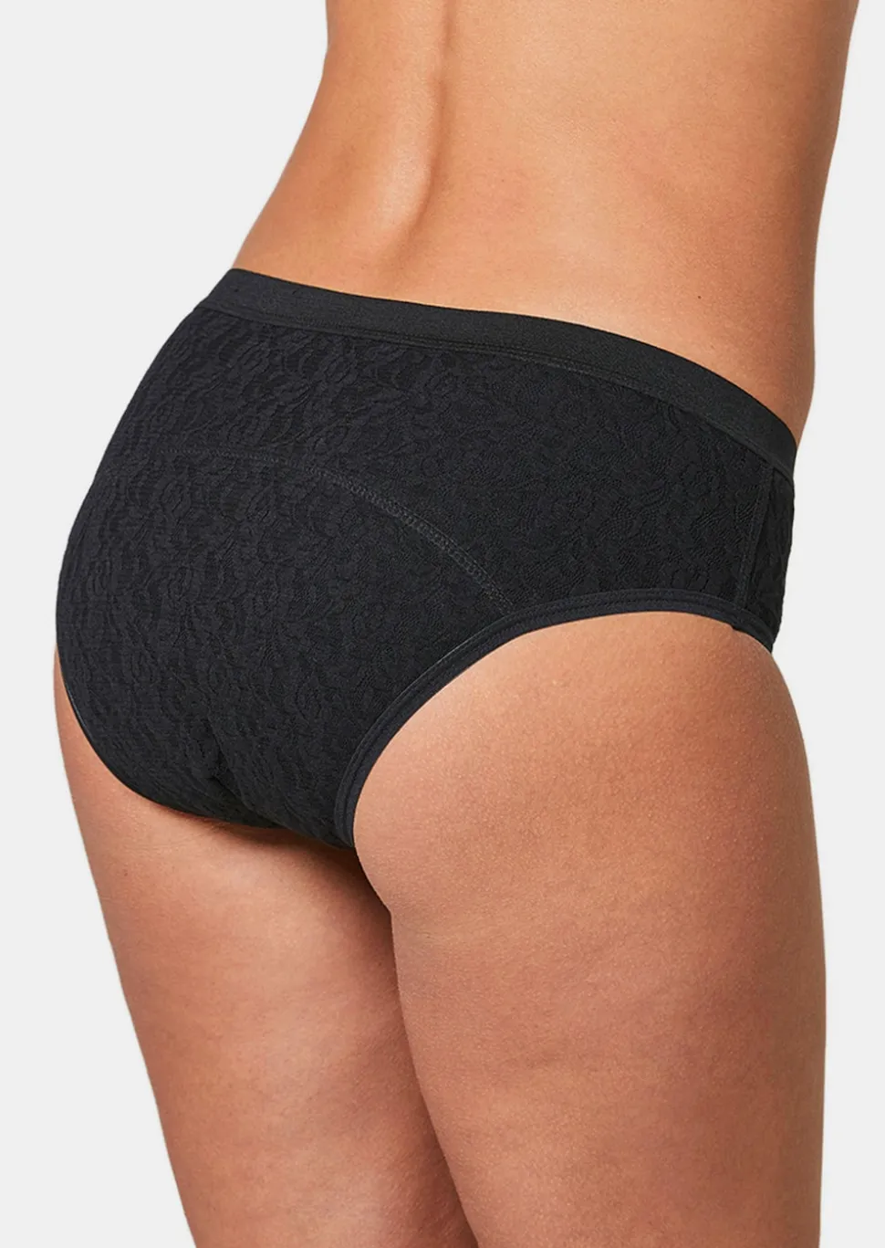 Moderner Inkontinenz-Slip in Spitze allover