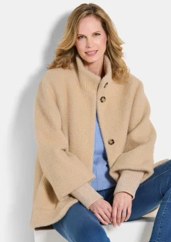 Modische Jacke mit Strickbündchen