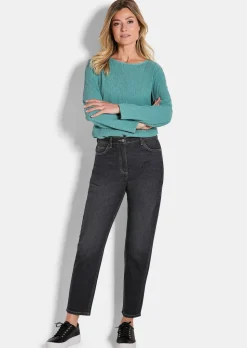 Mom Jeans SARA aus Baumwoll-Stretch