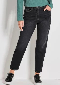 Mom Jeans SARA aus Baumwoll-Stretch