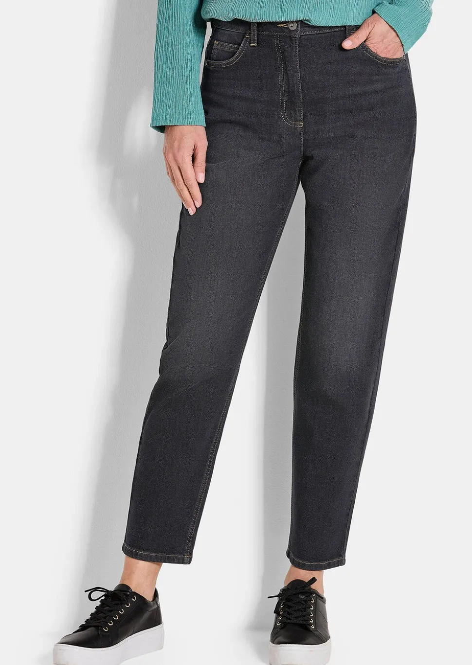 Mom Jeans SARA aus Baumwoll-Stretch