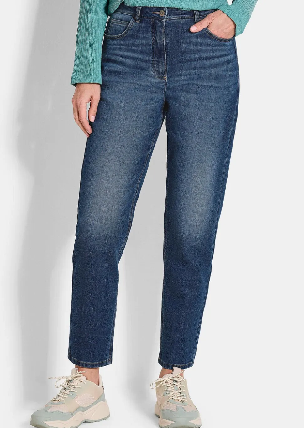 Mom Jeans SARA aus Baumwoll-Stretch