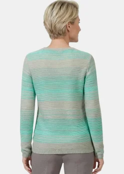 Multicolor-Pullover mit erfrischendem Farbverlauf