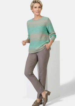 Multicolor-Pullover mit erfrischendem Farbverlauf