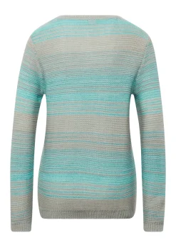 Multicolor-Pullover mit erfrischendem Farbverlauf