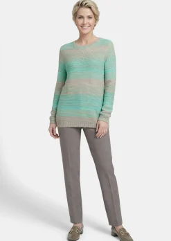 Multicolor-Pullover mit erfrischendem Farbverlauf