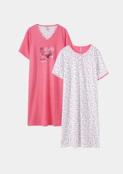 Nachthemden im Set aus reiner Baumwolle