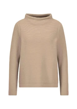 Ottoman-Sweatshirt mit Turtleneck
