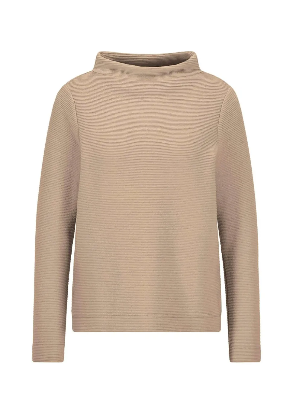 Ottoman-Sweatshirt mit Turtleneck