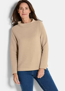 Ottoman-Sweatshirt mit Turtleneck