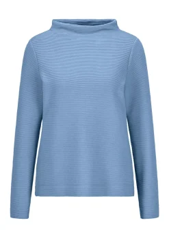 Ottoman-Sweatshirt mit Turtleneck