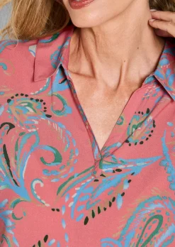 Paisley-Bluse aus reiner Viskose