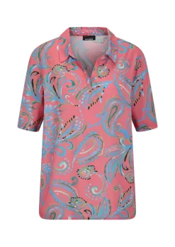 Paisley-Bluse aus reiner Viskose