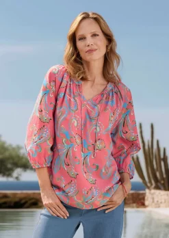 Paisley-Bluse in weicher Viskoseware