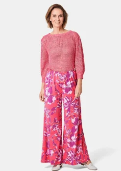 Palazzo-Hose mit sommerlichem Druck