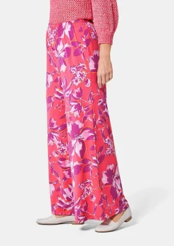 Palazzo-Hose mit sommerlichem Druck