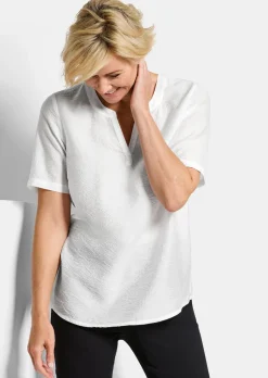 Pflegeleichte Bluse aus Seersucker