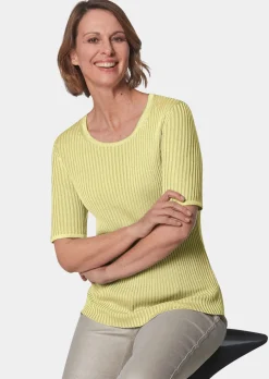Pflegeleichter Pullover in hochwertiger Rippenstruktur