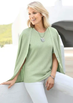 Pflegeleichte Strickjacke in hochwertiger Rippenstruktur